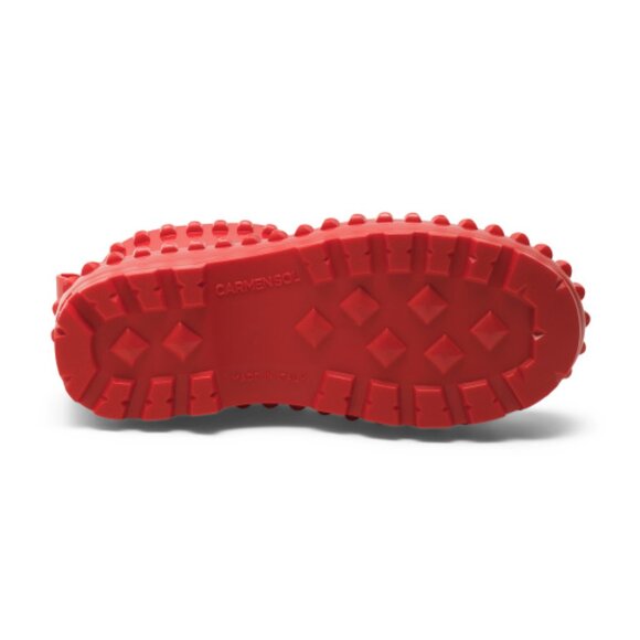 NEW CARMEN SOL Graziano Jelly Studded Boots IN red for women 1025 10t5 - Picture 11 of 12